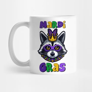 Mardi Gras Raccoon Mug